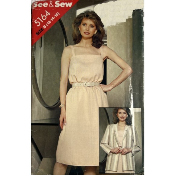 See & Sew #5164 Jacket & A-Line Loose Fitting Dress - Size 12-14-16 - Picture 1 of 2